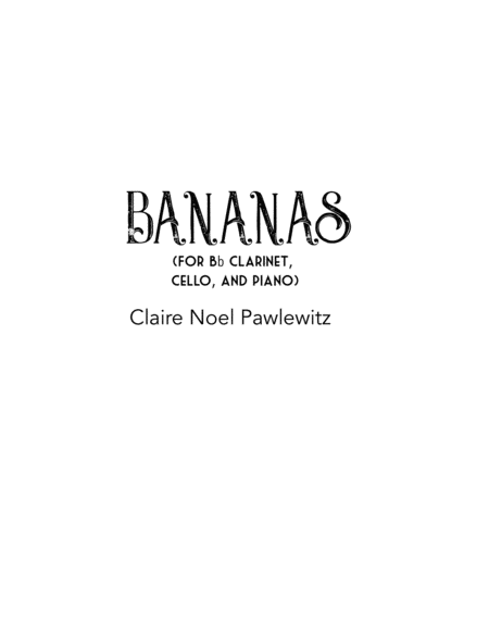 Bananas Sheet Music