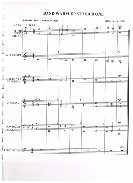 Band Warm Ups Sheet Music