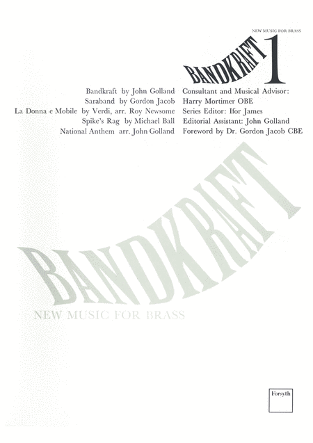 Free Sheet Music Bandkraft 1