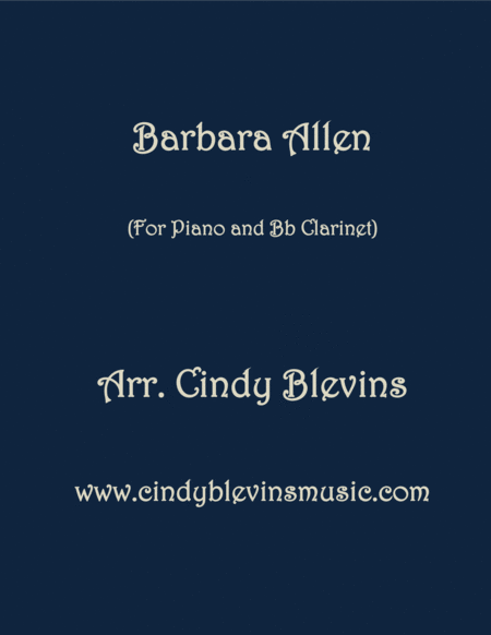 Barbara Allen Arranged For Piano And Clarinet Sheet Music