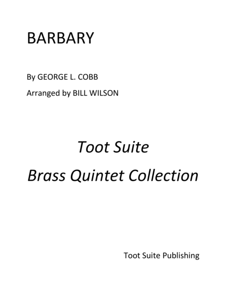 Barbary Sheet Music