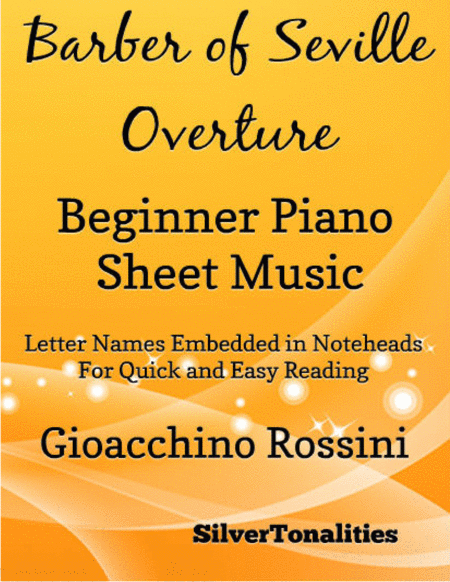 Free Sheet Music Barber Of Seville Overture Beginner Piano Sheet Music