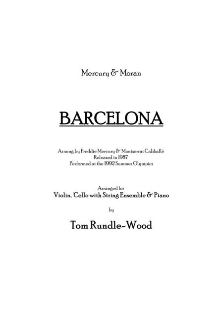 Free Sheet Music Barcelona For Strings Piano