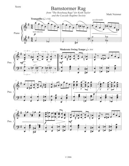 Barnstormer Rag Sheet Music