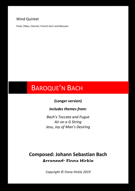 Baroque N Bach Sheet Music