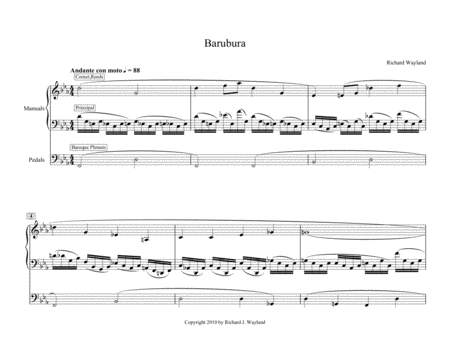 Free Sheet Music Barubura