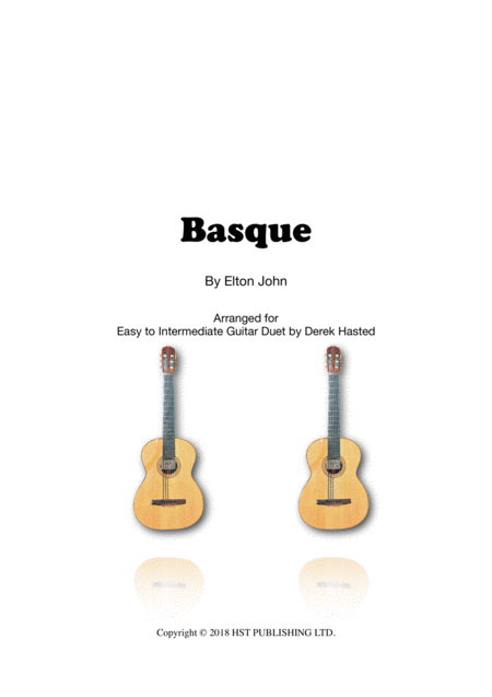 Free Sheet Music Basque Elton John For 2 Guitars