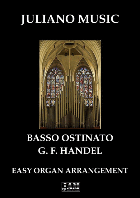 Basso Ostinato Easy Organ C Version G F Handel Sheet Music