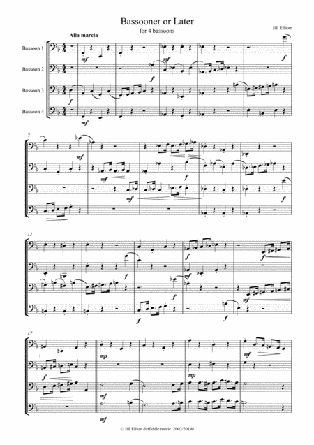 Bassooner Of Later Sheet Music