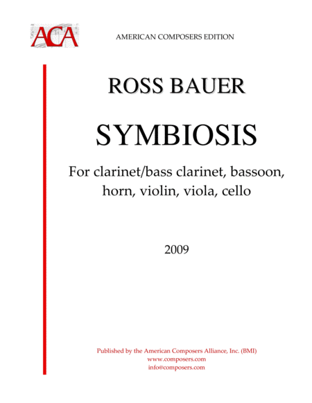 Bauer Symbiosis Sheet Music