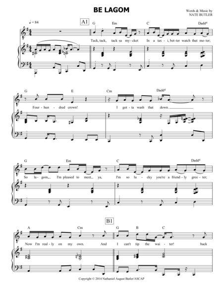 Be Lagom Sheet Music