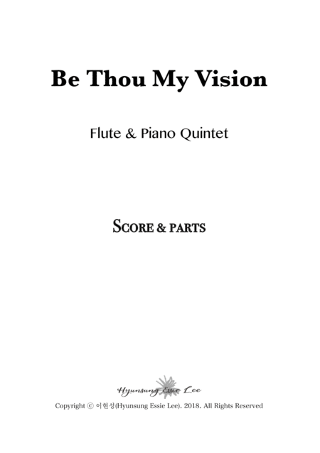 Free Sheet Music Be Thou My Vision Flute Piano Quintet