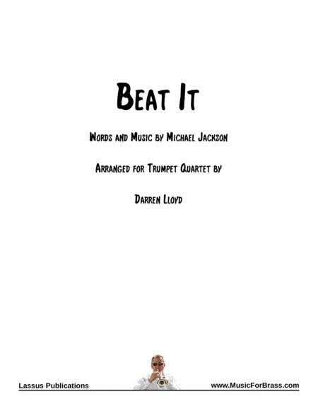 Free Sheet Music Beat It For Four Trumpets