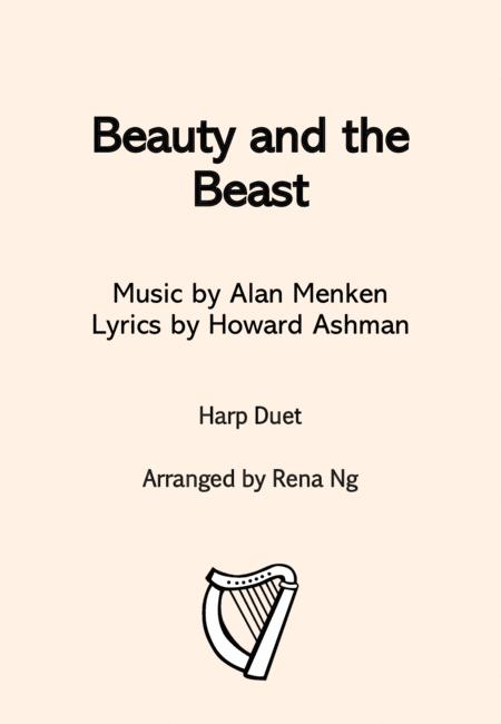 Free Sheet Music Beauty And The Beast Harp Duet Harp Piano Intermediate