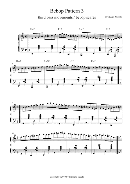 Bebop Pattern 3 Sheet Music