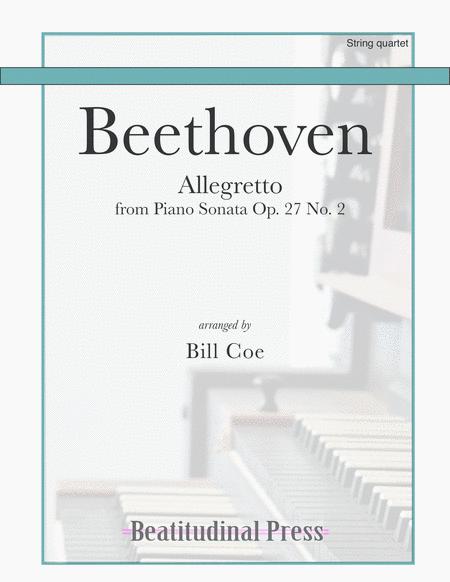 Free Sheet Music Beethoven Allegretto String Quartet Score And Parts
