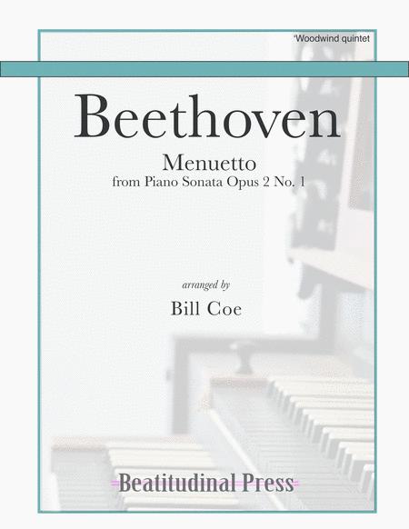 Beethoven Menuetto Woodwind Quintet Score And Parts Sheet Music