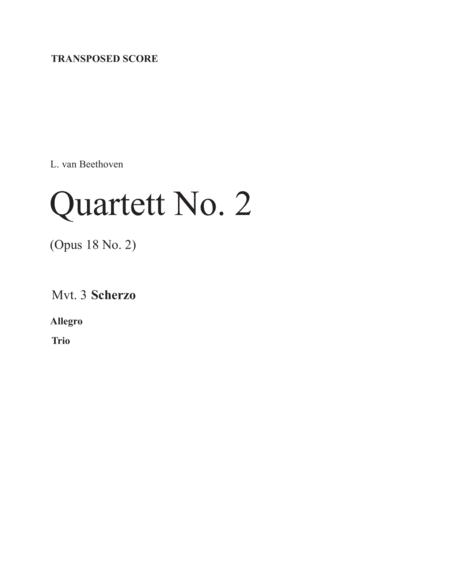 Free Sheet Music Beethoven No 2 Opus 18 Mvt 3 Score Parts