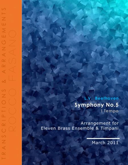 Beethoven Symphony No 5 1st Movement For Eleven Brass Ensemble And Timpani Sheet Music