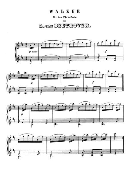 Beethoven Waltz In D Major Woo 85 Complete Version Sheet Music