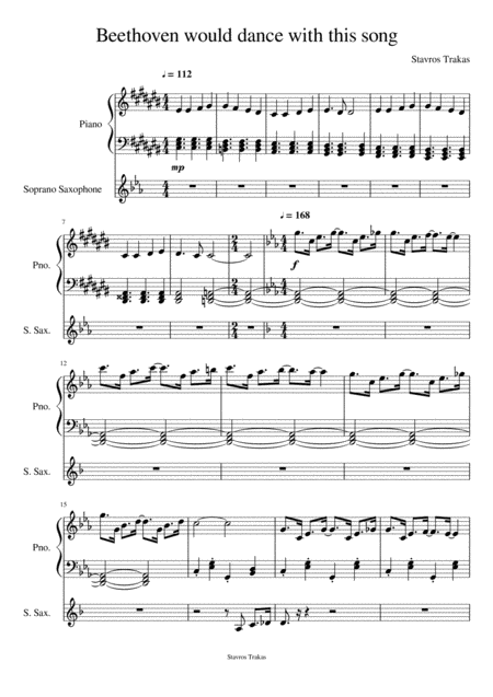 Free Sheet Music Beethoven Would Dance With This Song