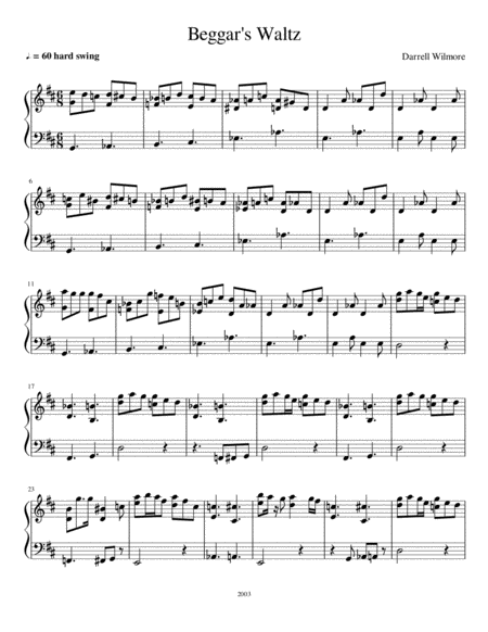 Beggars Waltz Sheet Music