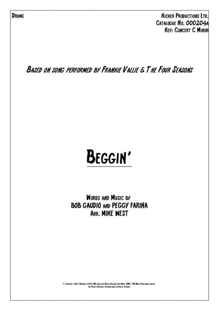 Beggin Drums Sheet Music