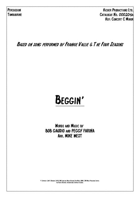 Beggin Percussion Sheet Music