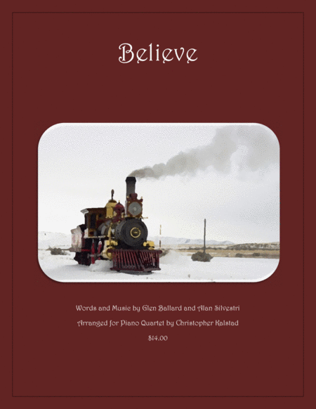 Believe From The Polar Express Piano Quartet Sheet Music