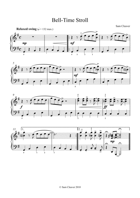 Bell Time Stroll Sheet Music