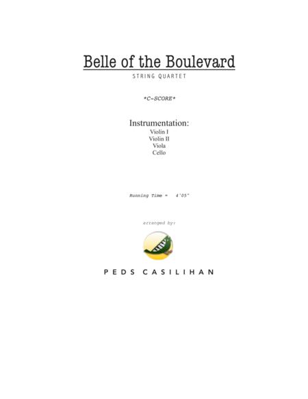 Free Sheet Music Belle Of The Boulevard