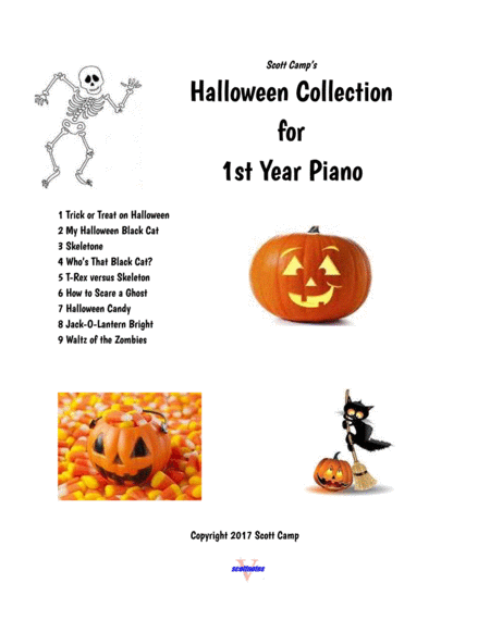 Best Halloween Collection For First Year Piano Sheet Music