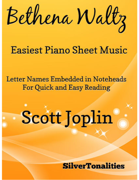 Free Sheet Music Bethena Waltz Easiest Piano Sheet Music
