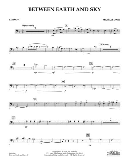 Between Earth And Sky Bassoon Sheet Music