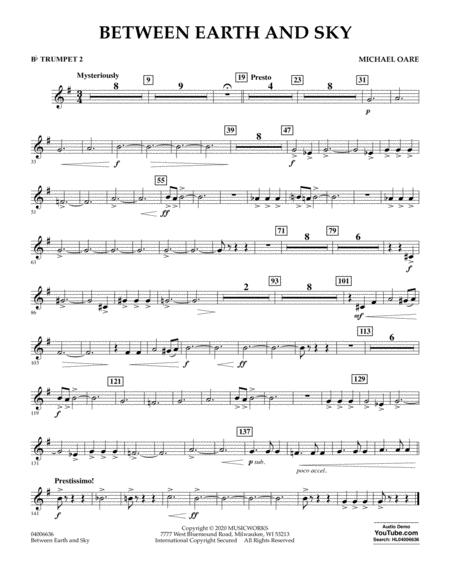 Between Earth And Sky Bb Trumpet 2 Sheet Music