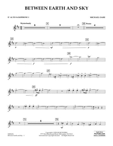 Between Earth And Sky Eb Alto Saxophone 1 Sheet Music