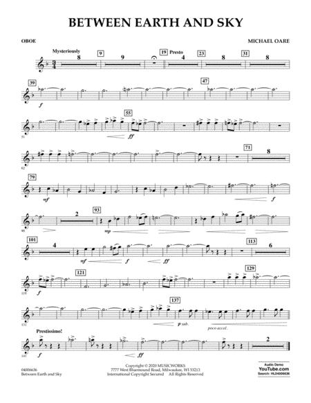 Between Earth And Sky Oboe Sheet Music