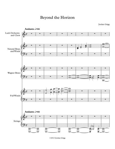 Beyond The Horizon Sheet Music