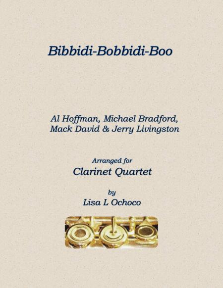 Free Sheet Music Bibbidi Bobbidi Boo For Clarinet Quartet