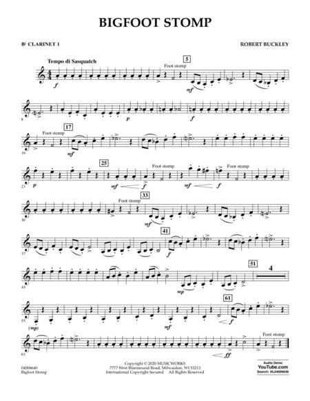 Big Foot Stomp Bb Clarinet 1 Sheet Music