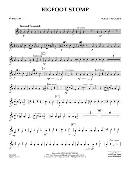 Free Sheet Music Big Foot Stomp Bb Trumpet 1