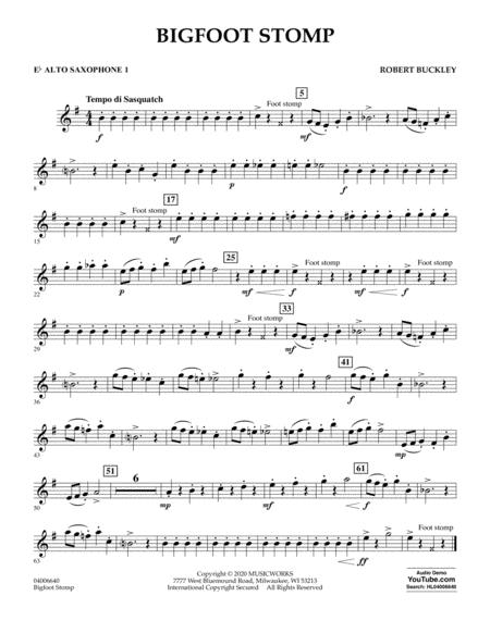 Big Foot Stomp Eb Alto Saxophone 1 Sheet Music