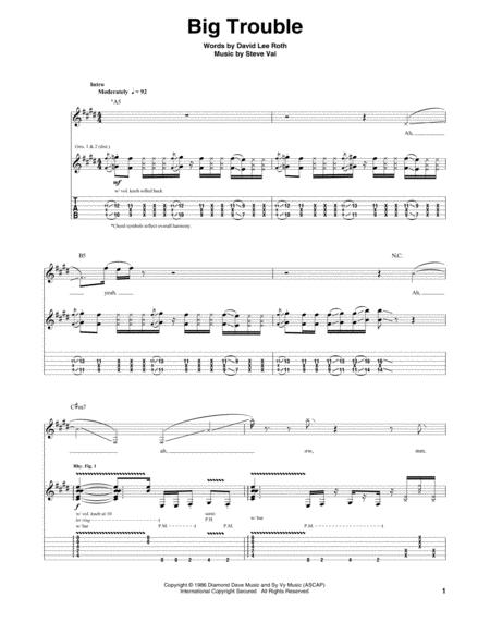 Free Sheet Music Big Trouble