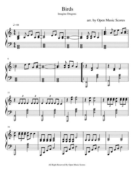 Free Sheet Music Birds Piano Solo