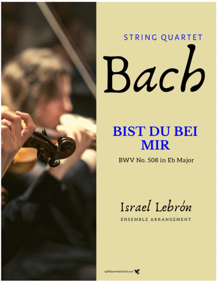Free Sheet Music Bist Du Bei Mir String Quartet