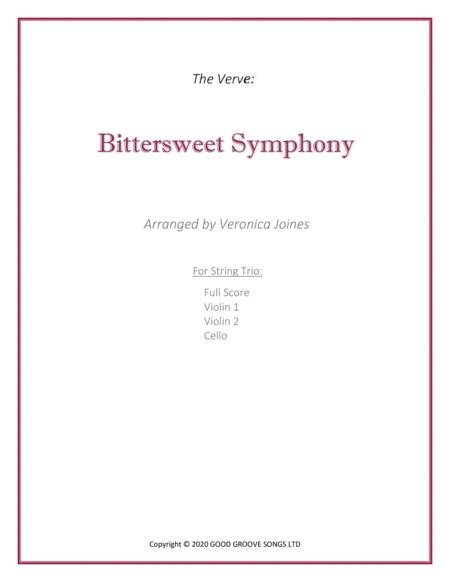 Bittersweet Symphony For String Trio Violin 1 2 Cello Sheet Music