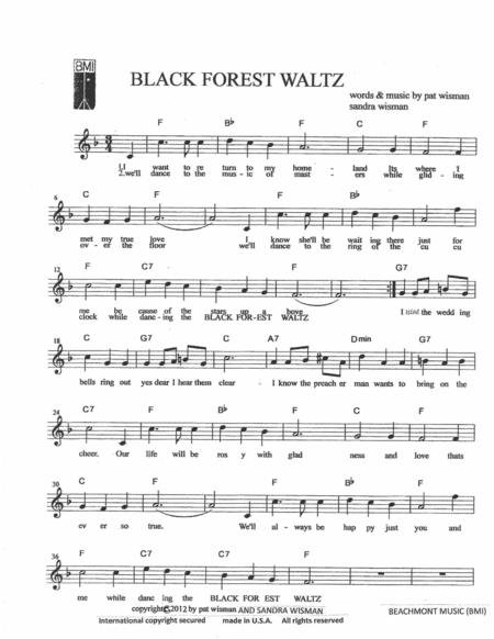 Black Forest Waltz Sheet Music