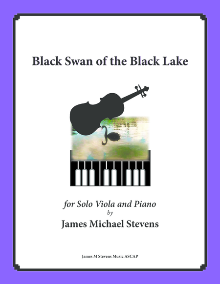 Black Swan Of The Black Lake Solo Viola Piano Sheet Music