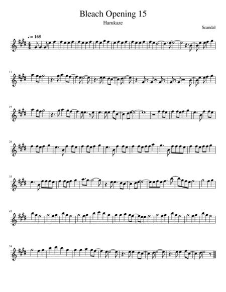 Bleach Opening 15 Sheet Music