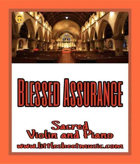 Free Sheet Music Blessed Assurance Sacred Violin And Piano